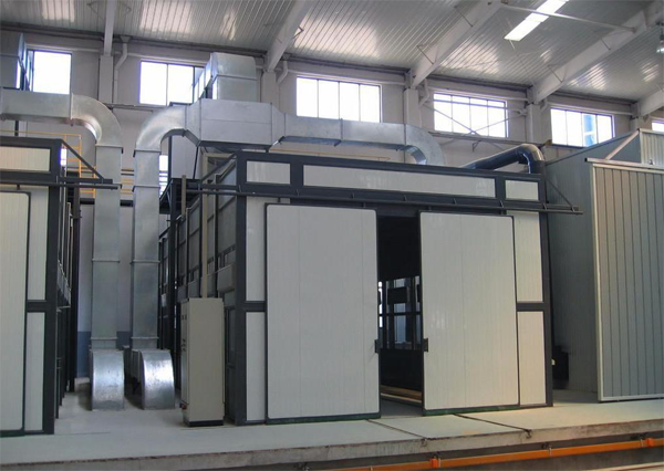 風(fēng)力回收噴砂房